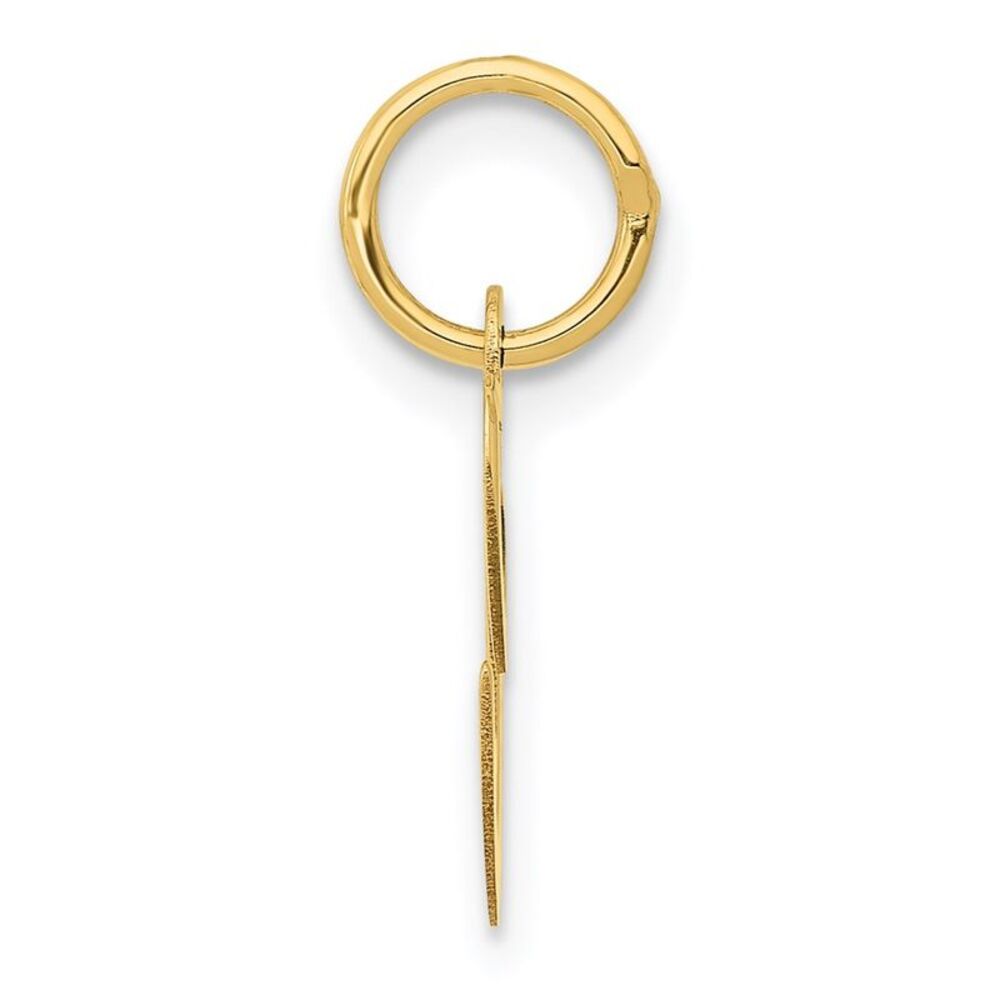 Kazi Luxury 14k Yellow Gold Small Fancy Script Le… - image 2